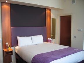 The Bedrooms at Premier Inn London Hammersmith